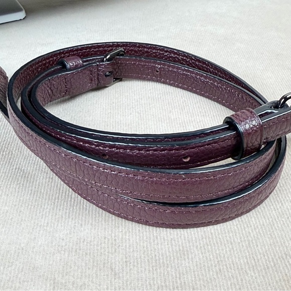 Coach Primrose Willow Floral Appliqué Leather Satchel Oxblood Gunmetal Hardware - Picture 17 of 17